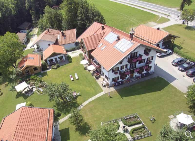 Luftbild Pension und Gästehaus Lechner